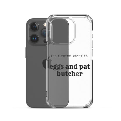Egg & Pat Butcher Clear Case for iPhone® - Bex Thoughts