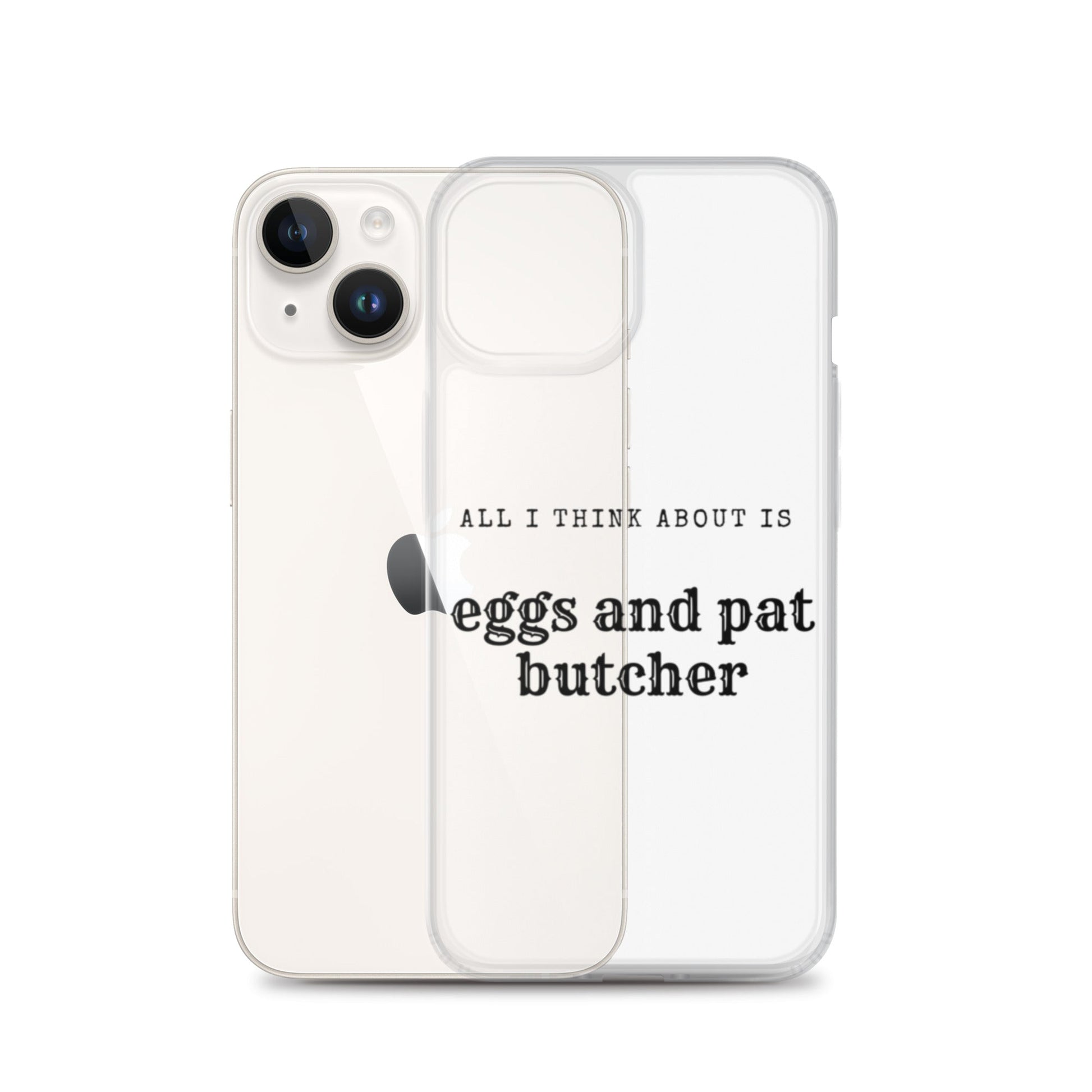 Egg & Pat Butcher Clear Case for iPhone® - Bex Thoughts