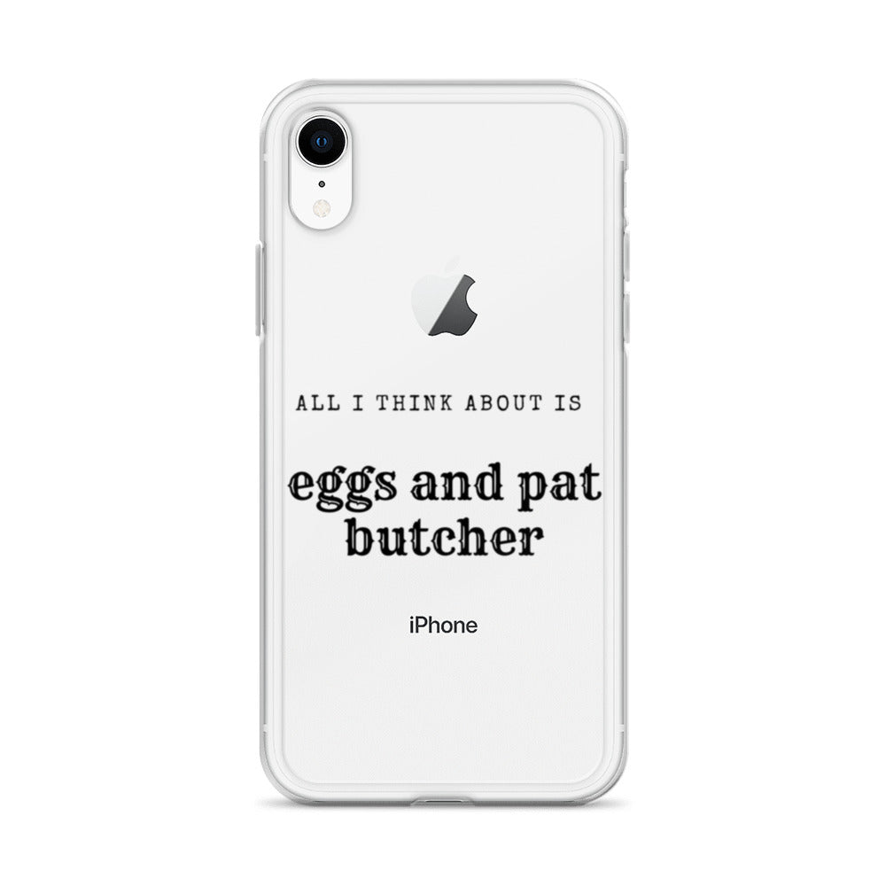 Egg & Pat Butcher Clear Case for iPhone® - Bex Thoughts