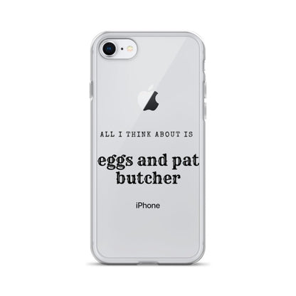 Egg & Pat Butcher Clear Case for iPhone® - Bex Thoughts