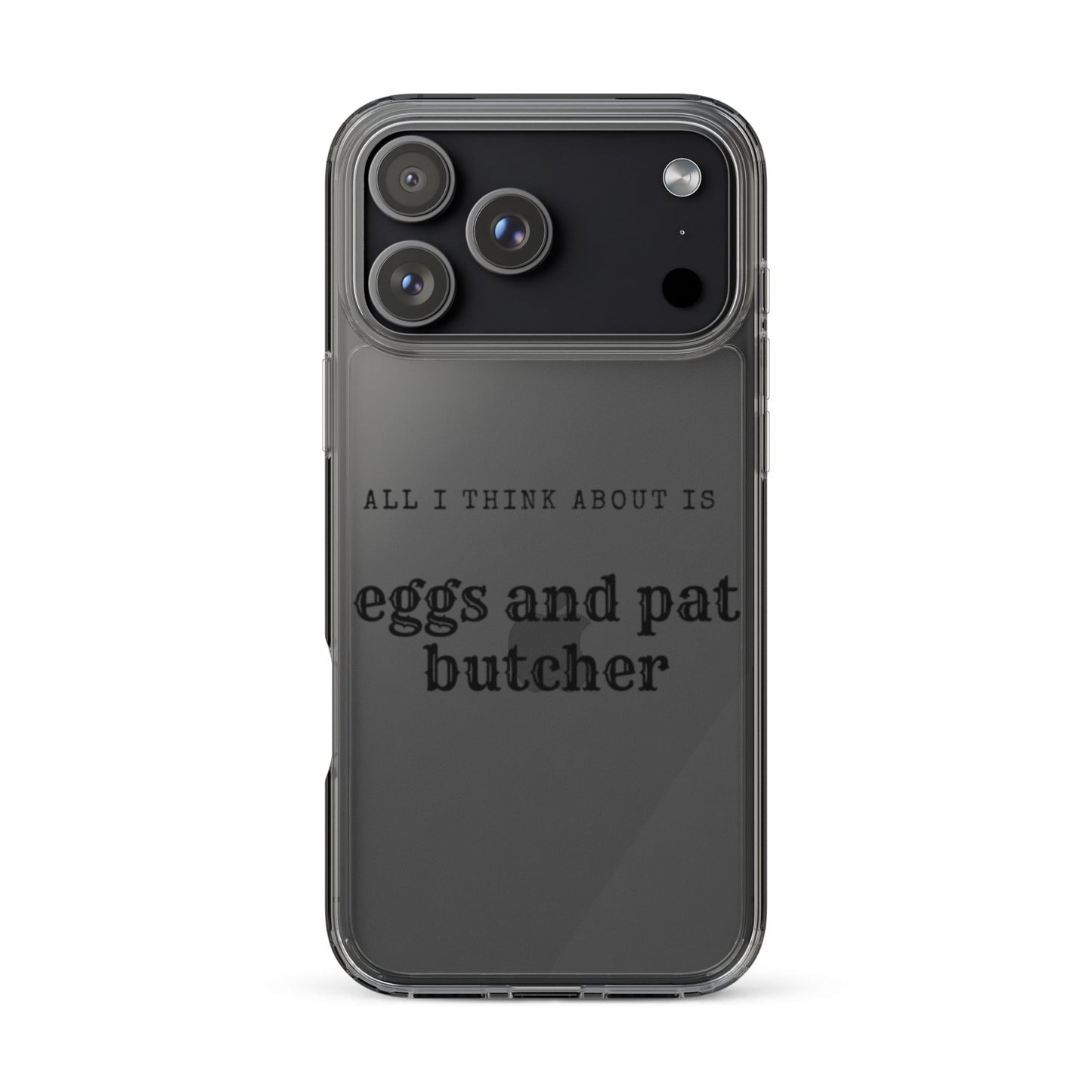 Egg & Pat Butcher Clear Case for iPhone® - Bex Thoughts