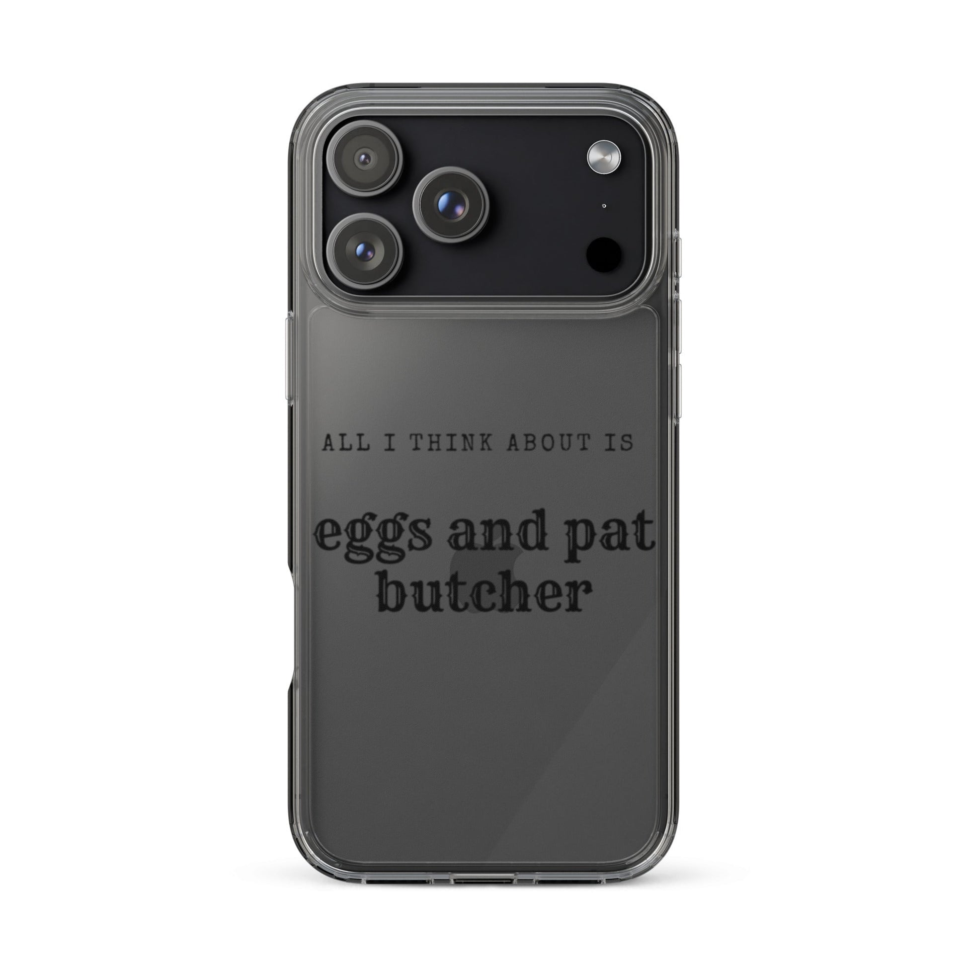 Egg & Pat Butcher Clear Case for iPhone® - Bex Thoughts
