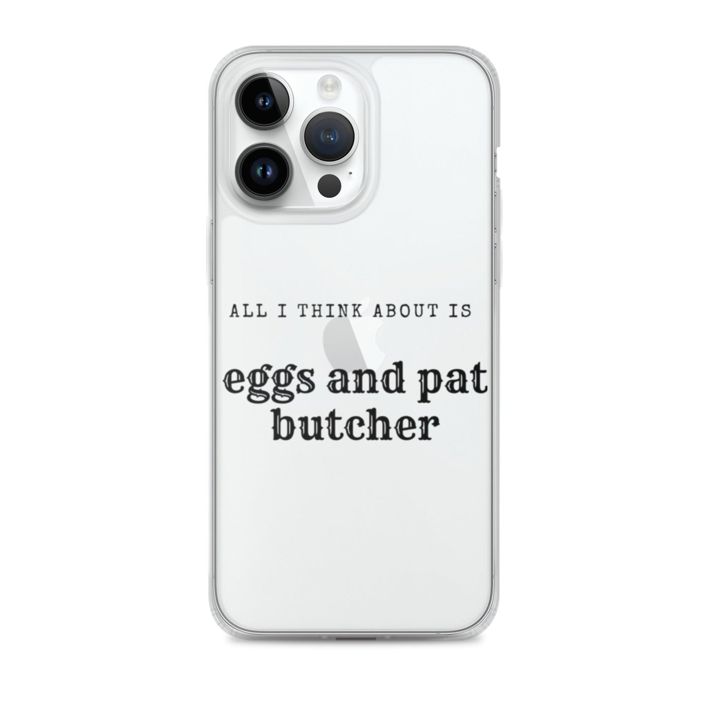 Egg & Pat Butcher Clear Case for iPhone® - Bex Thoughts