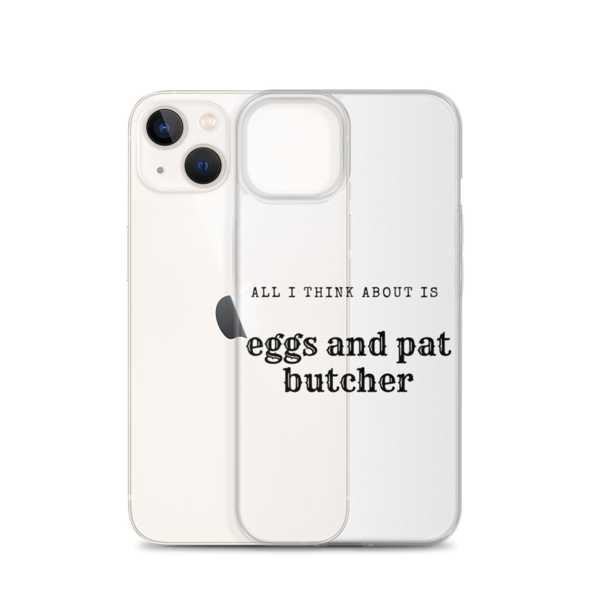 Egg & Pat Butcher Clear Case for iPhone® - Bex Thoughts