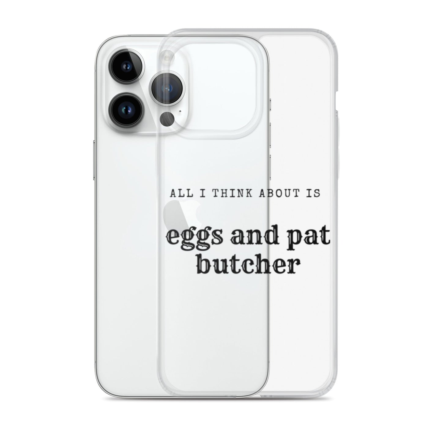 Egg & Pat Butcher Clear Case for iPhone® - Bex Thoughts
