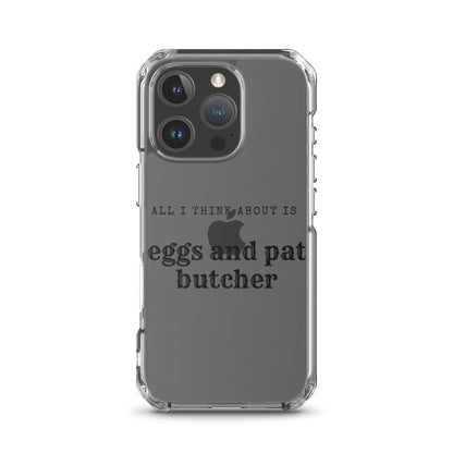Egg & Pat Butcher Clear Case for iPhone® - Bex Thoughts