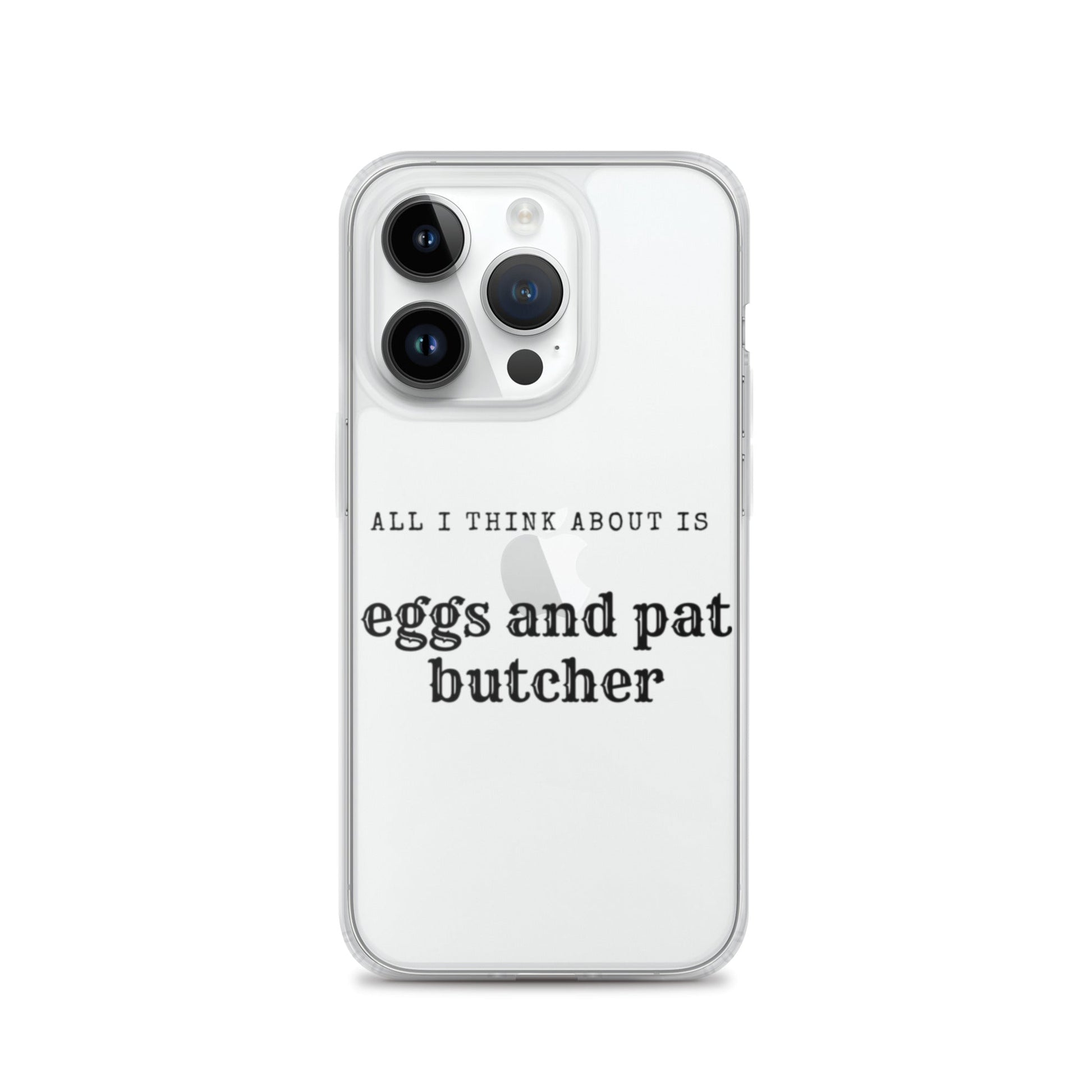 Egg & Pat Butcher Clear Case for iPhone® - Bex Thoughts