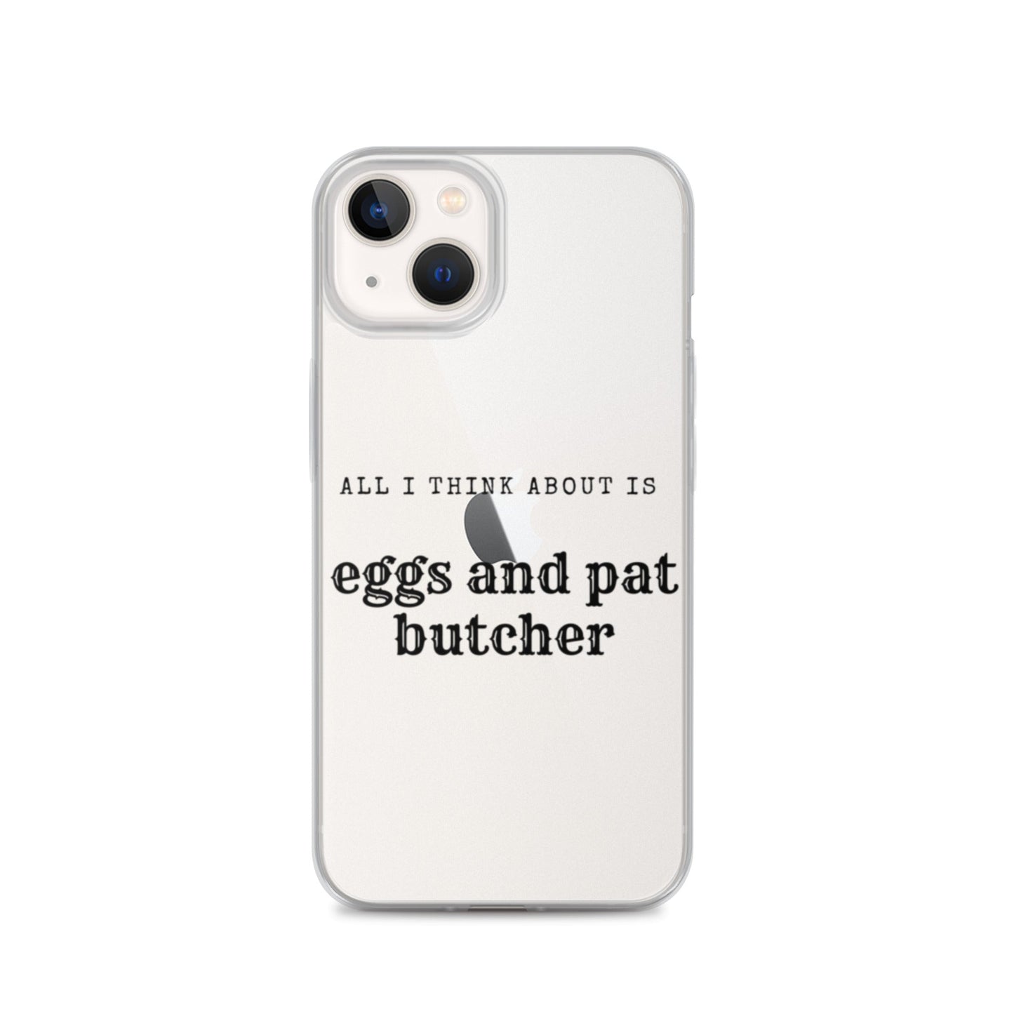Egg & Pat Butcher Clear Case for iPhone® - Bex Thoughts