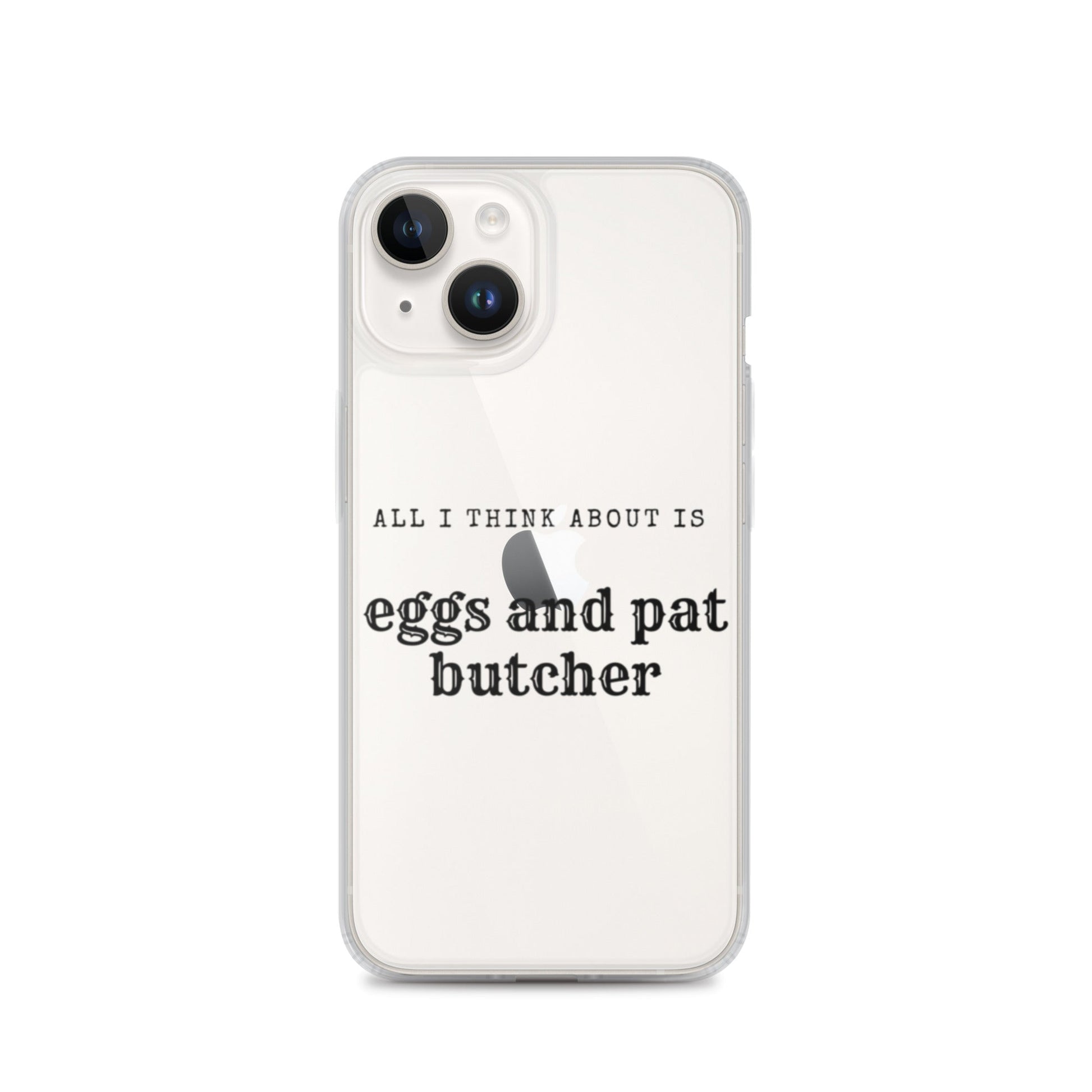 Egg & Pat Butcher Clear Case for iPhone® - Bex Thoughts