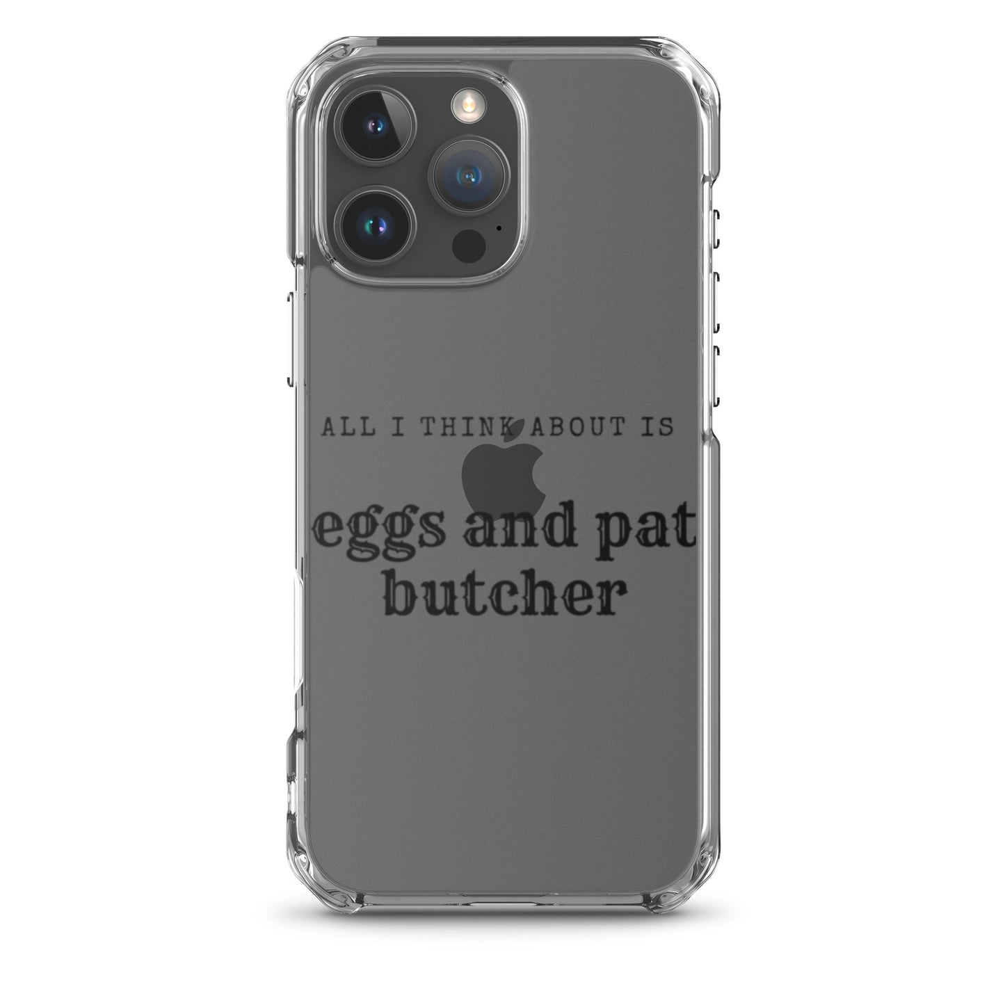 Egg & Pat Butcher Clear Case for iPhone® - Bex Thoughts