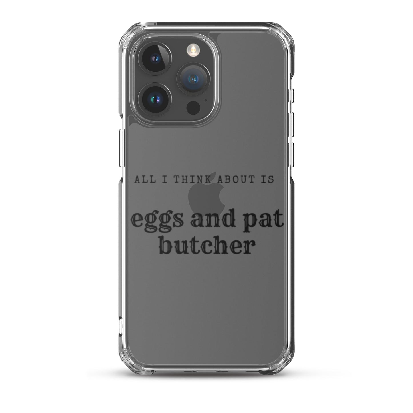 Egg & Pat Butcher Clear Case for iPhone® - Bex Thoughts