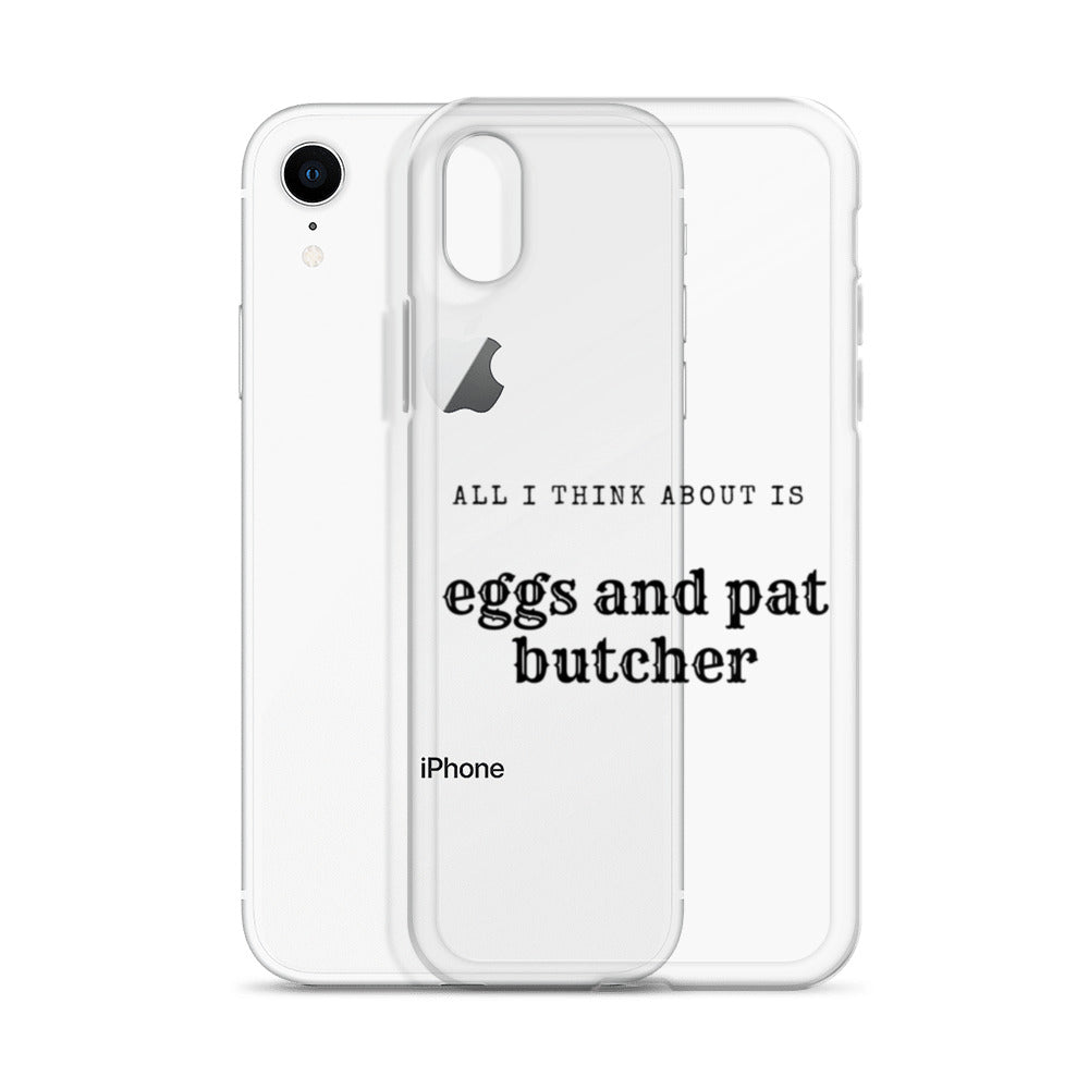 Egg & Pat Butcher Clear Case for iPhone® - Bex Thoughts