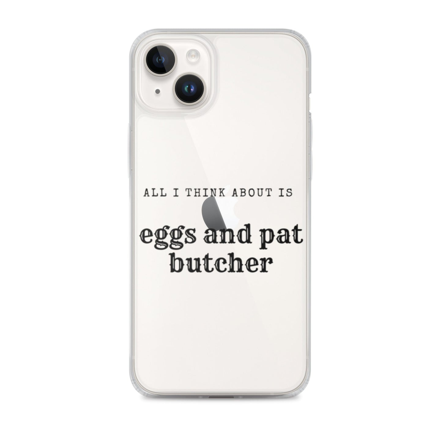 Egg & Pat Butcher Clear Case for iPhone® - Bex Thoughts