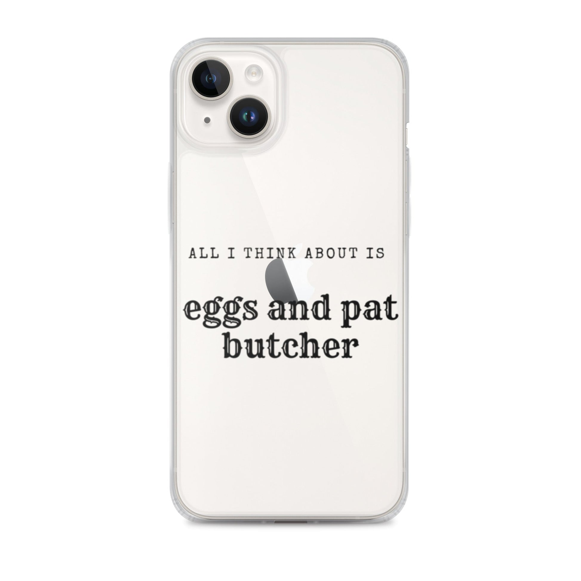 Egg & Pat Butcher Clear Case for iPhone® - Bex Thoughts