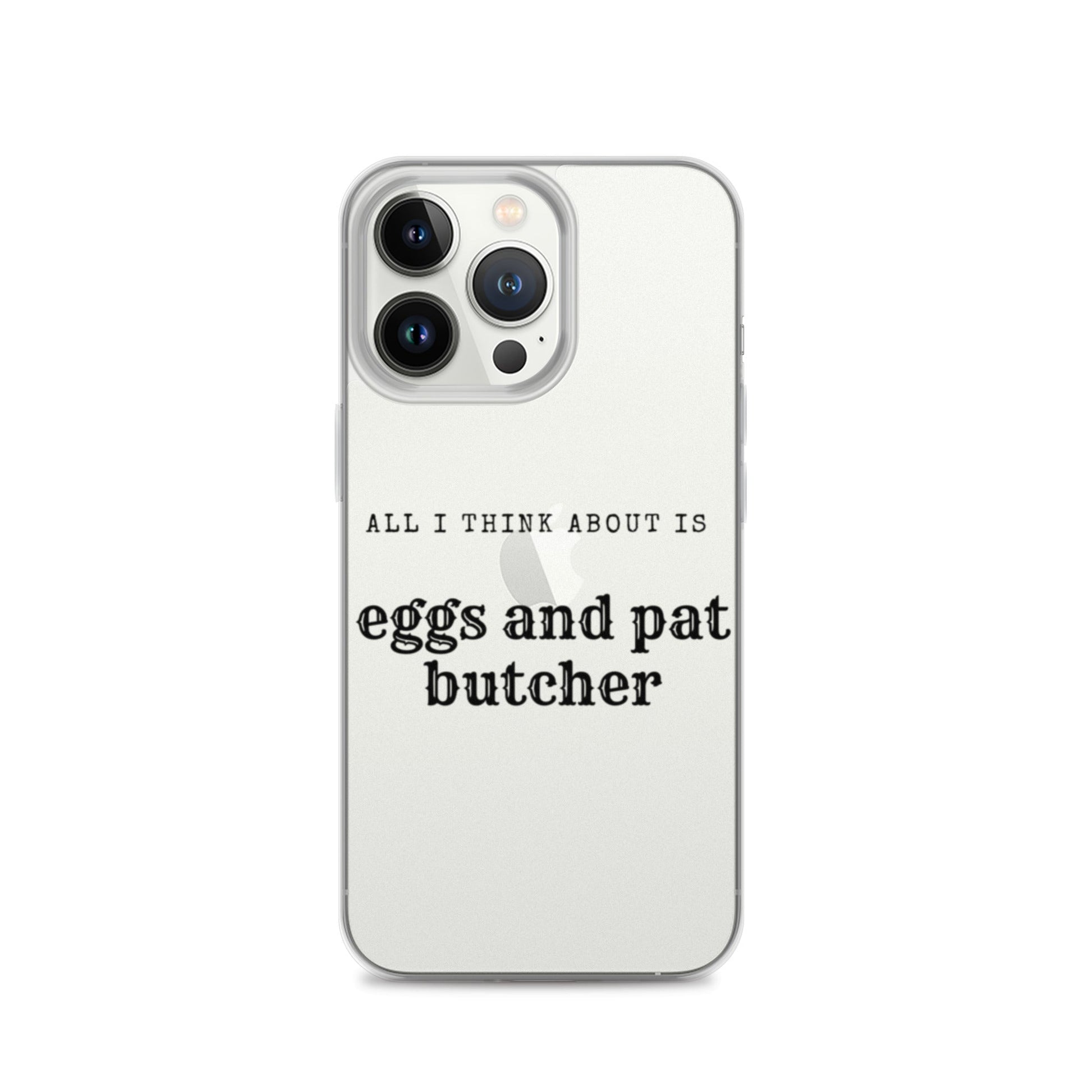 Egg & Pat Butcher Clear Case for iPhone® - Bex Thoughts