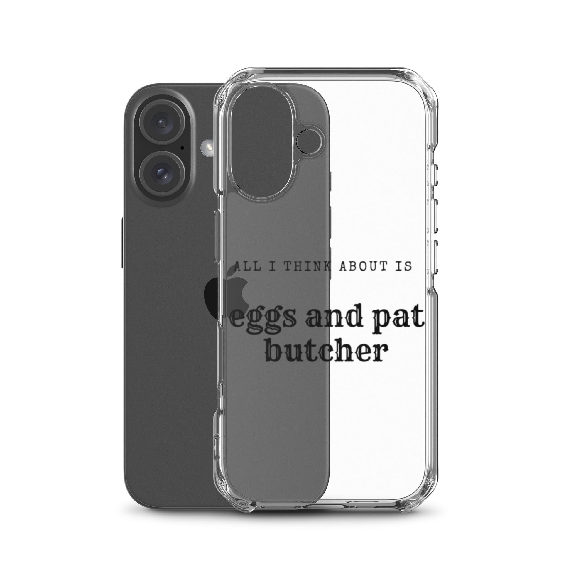Egg & Pat Butcher Clear Case for iPhone® - Bex Thoughts