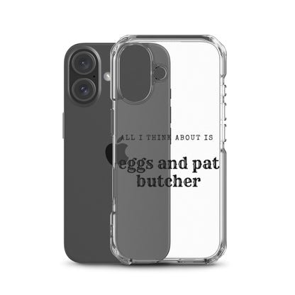 Egg & Pat Butcher Clear Case for iPhone® - Bex Thoughts