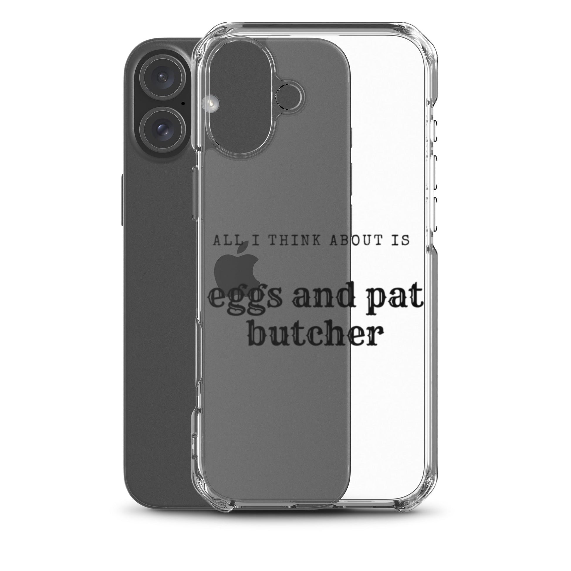 Egg & Pat Butcher Clear Case for iPhone® - Bex Thoughts