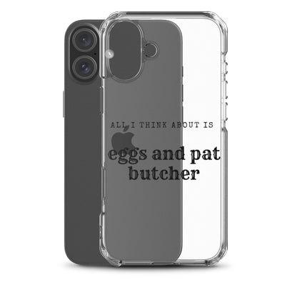 Egg & Pat Butcher Clear Case for iPhone® - Bex Thoughts