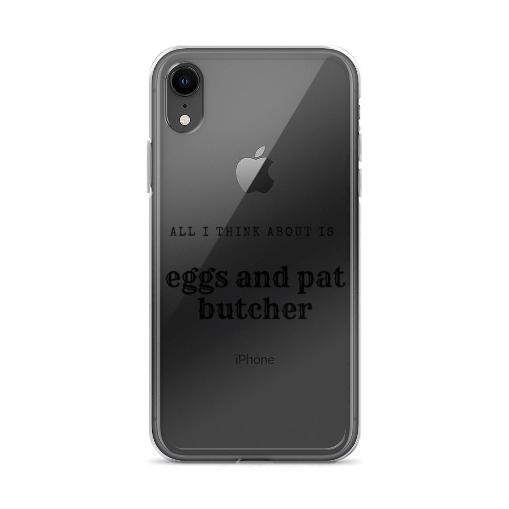 Egg & Pat Butcher Clear Case for iPhone® - Bex Thoughts