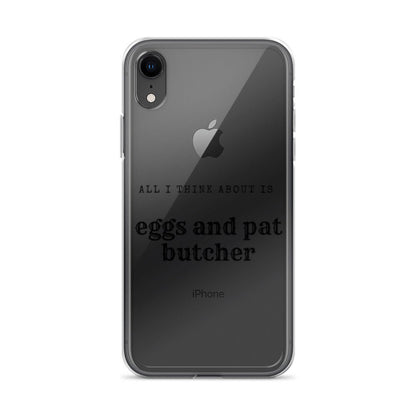Egg & Pat Butcher Clear Case for iPhone® - Bex Thoughts