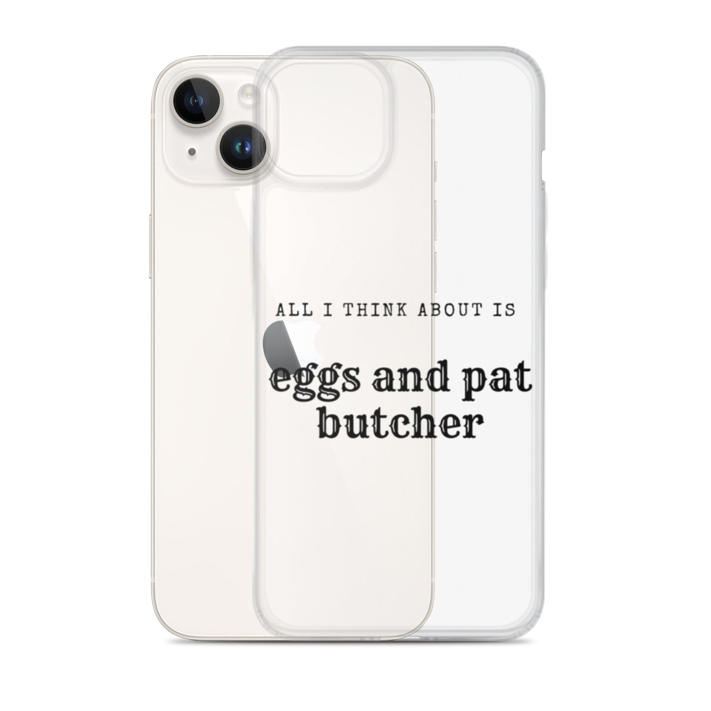 Egg & Pat Butcher Clear Case for iPhone® - Bex Thoughts