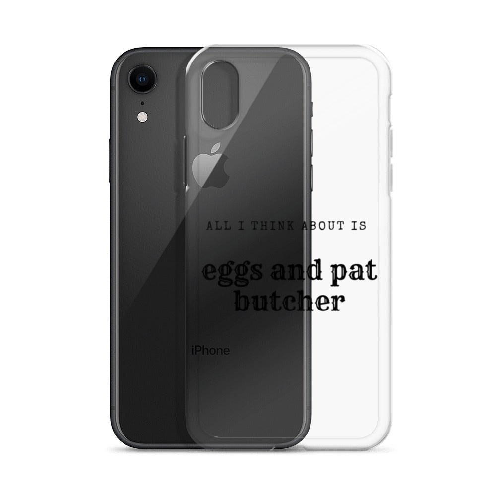 Egg & Pat Butcher Clear Case for iPhone® - Bex Thoughts