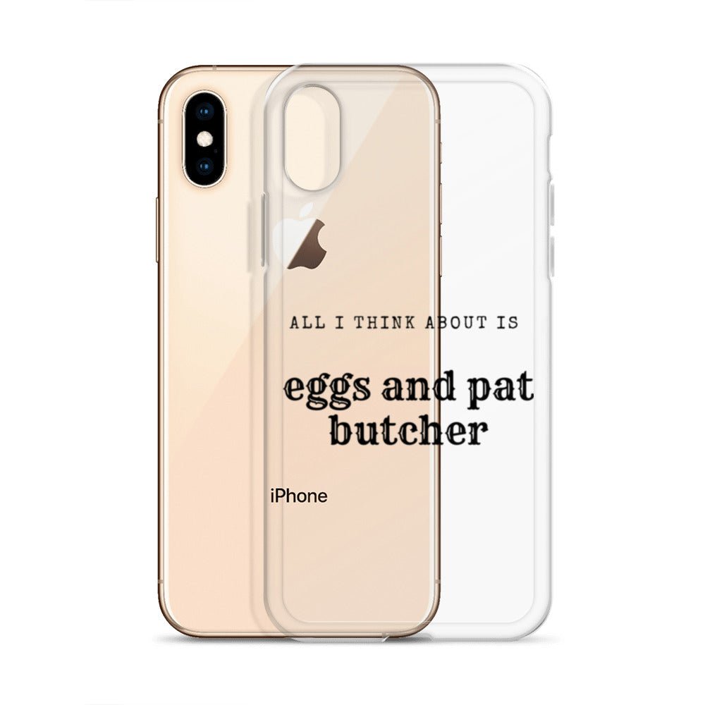 Egg & Pat Butcher Clear Case for iPhone® - Bex Thoughts