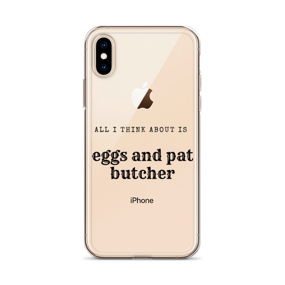 Egg & Pat Butcher Clear Case for iPhone® - Bex Thoughts