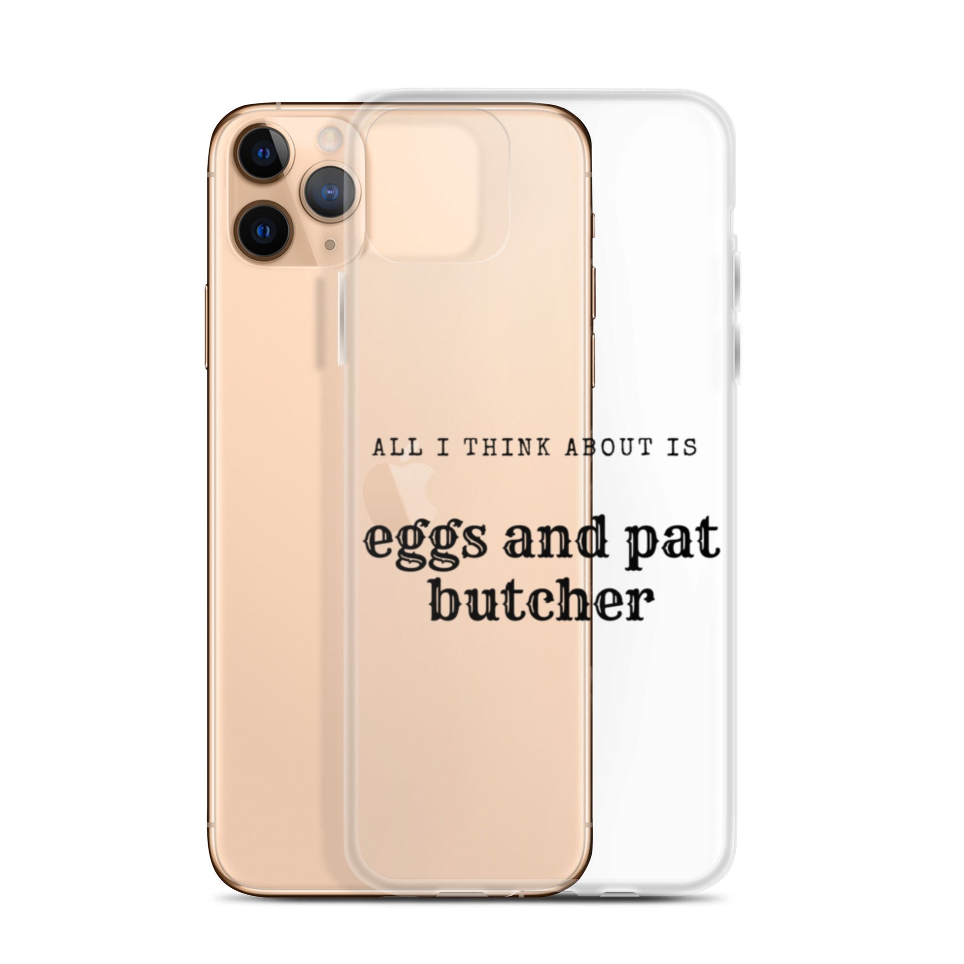Egg & Pat Butcher Clear Case for iPhone® - Bex Thoughts