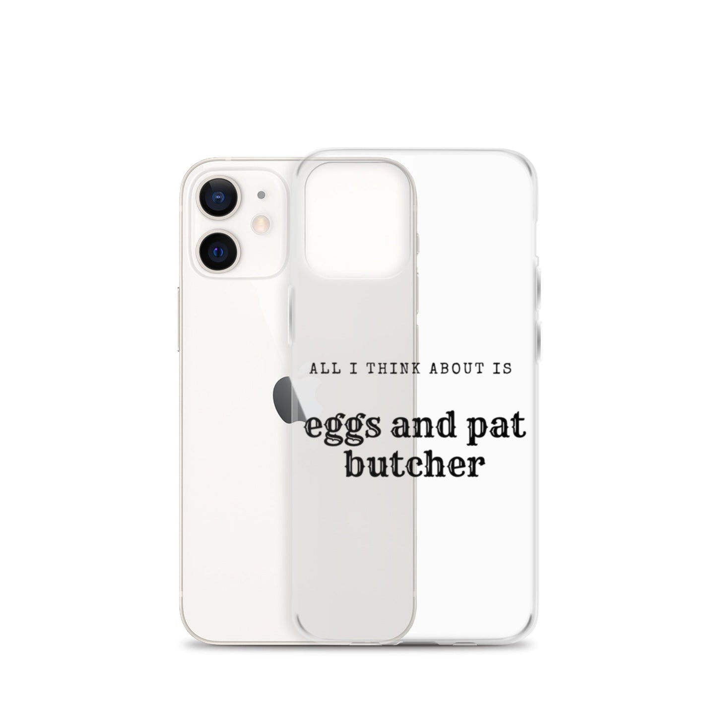 Egg & Pat Butcher Clear Case for iPhone® - Bex Thoughts