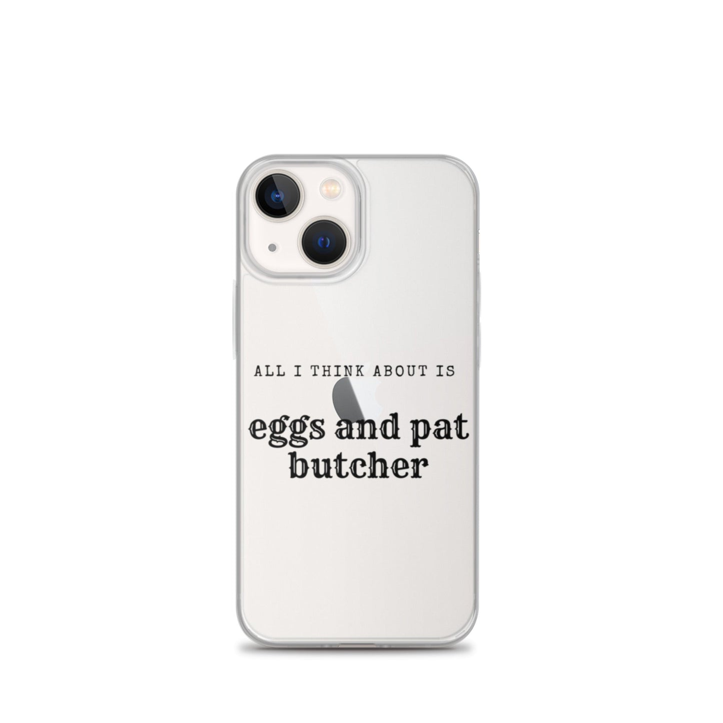 Egg & Pat Butcher Clear Case for iPhone® - Bex Thoughts