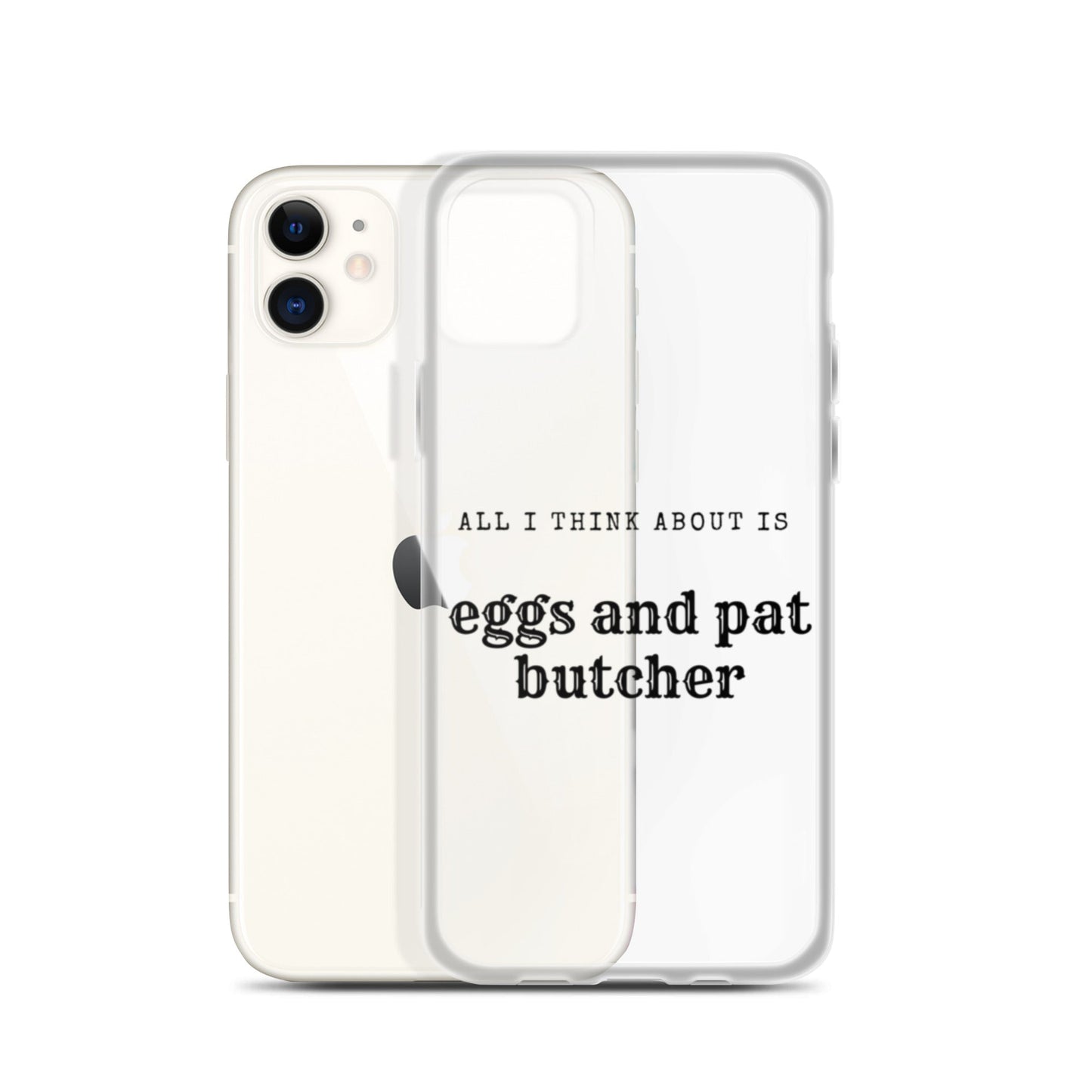Egg & Pat Butcher Clear Case for iPhone® - Bex Thoughts