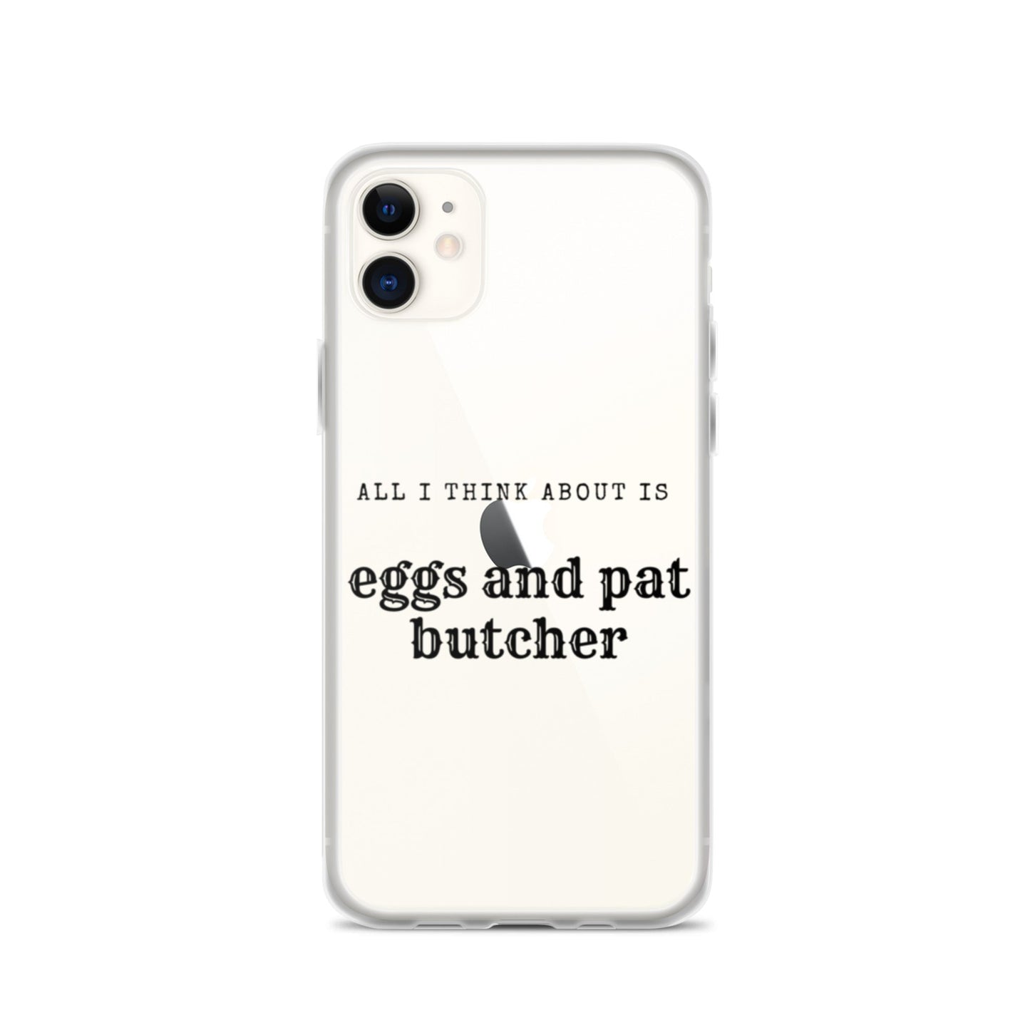 Egg & Pat Butcher Clear Case for iPhone® - Bex Thoughts