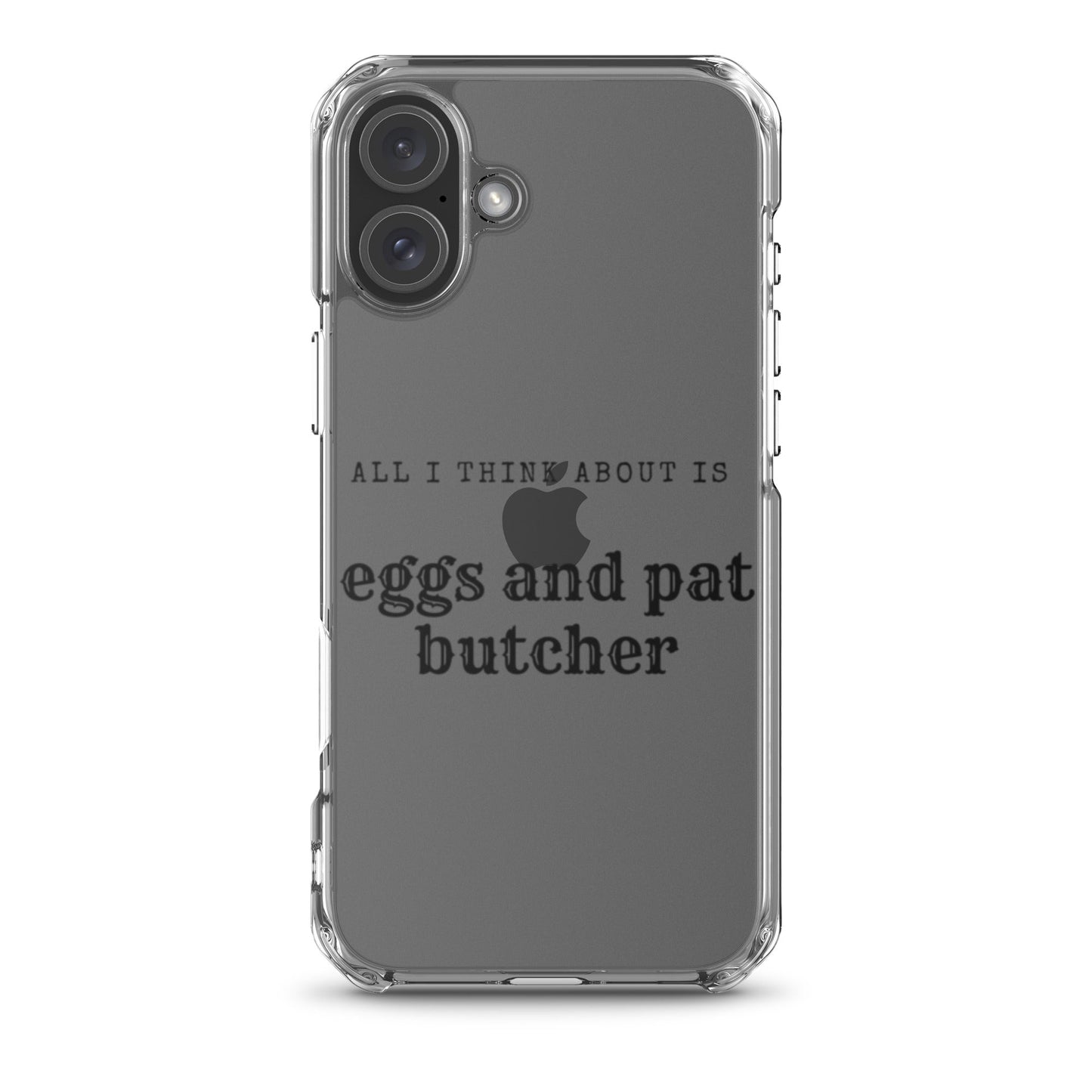 Egg & Pat Butcher Clear Case for iPhone® - Bex Thoughts