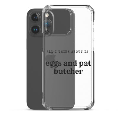 Egg & Pat Butcher Clear Case for iPhone® - Bex Thoughts