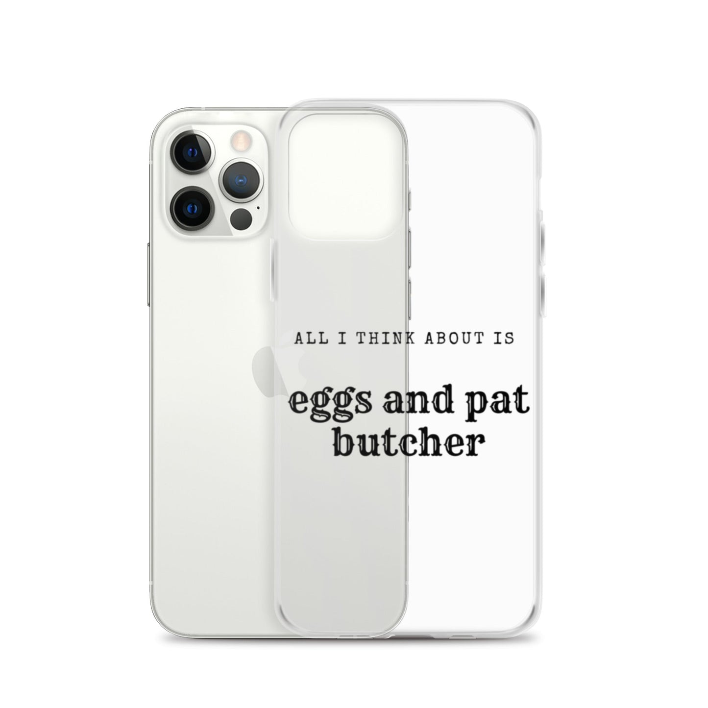 Egg & Pat Butcher Clear Case for iPhone® - Bex Thoughts
