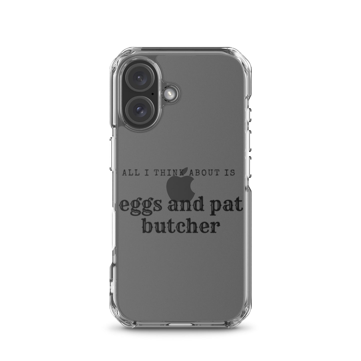 Egg & Pat Butcher Clear Case for iPhone® - Bex Thoughts