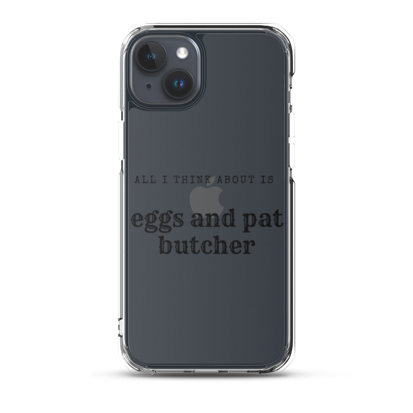 Egg & Pat Butcher Clear Case for iPhone® - Bex Thoughts