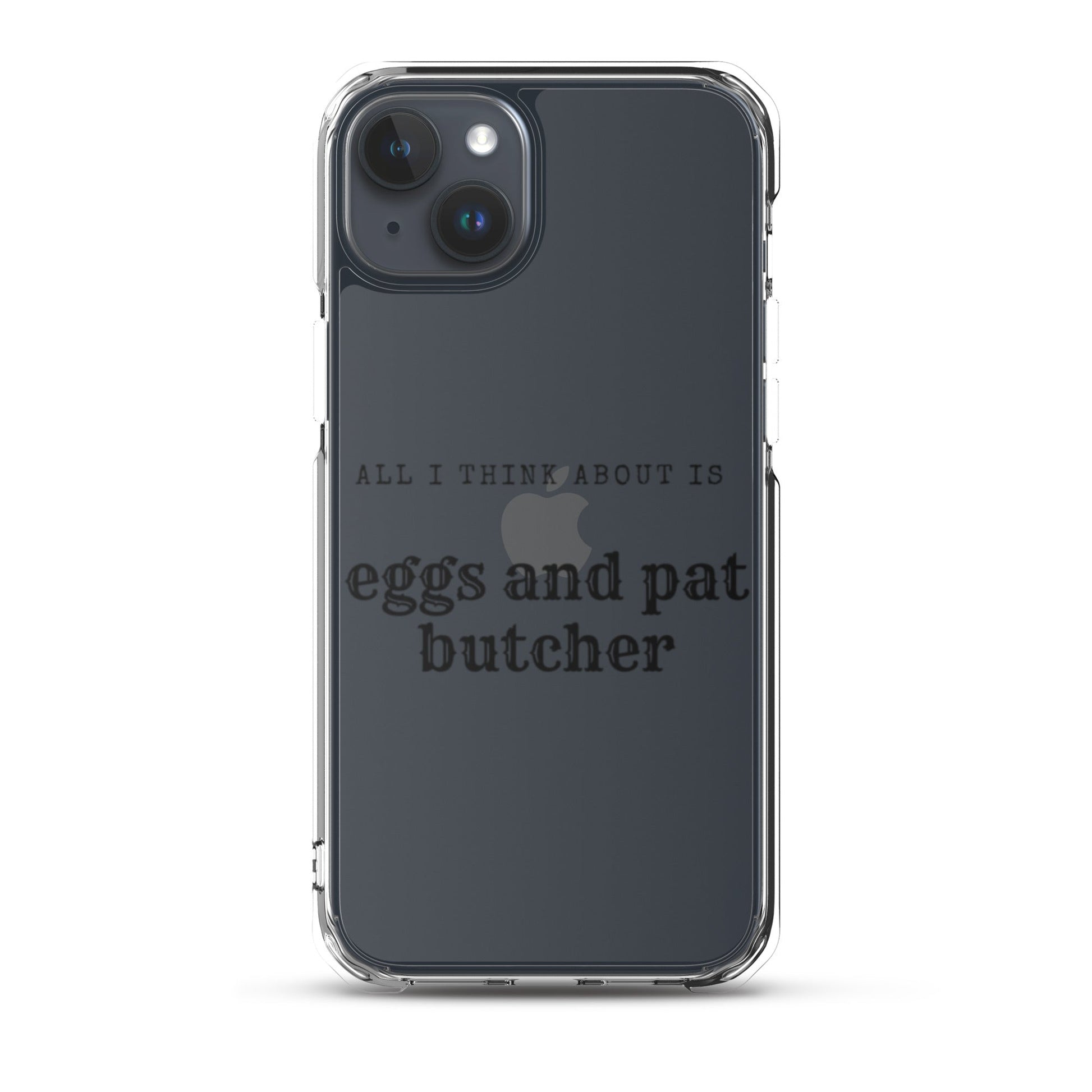 Egg & Pat Butcher Clear Case for iPhone® - Bex Thoughts