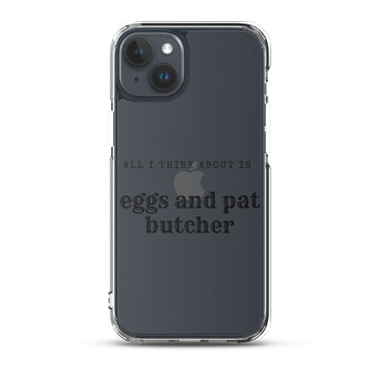 Egg & Pat Butcher Clear Case for iPhone® - Bex Thoughts