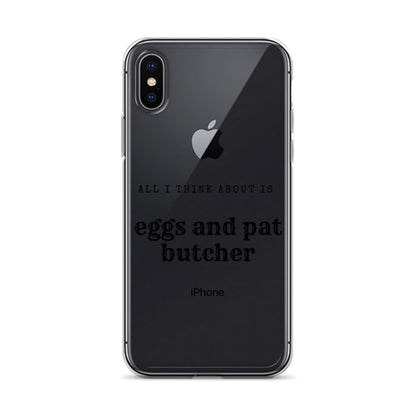 Egg & Pat Butcher Clear Case for iPhone® - Bex Thoughts