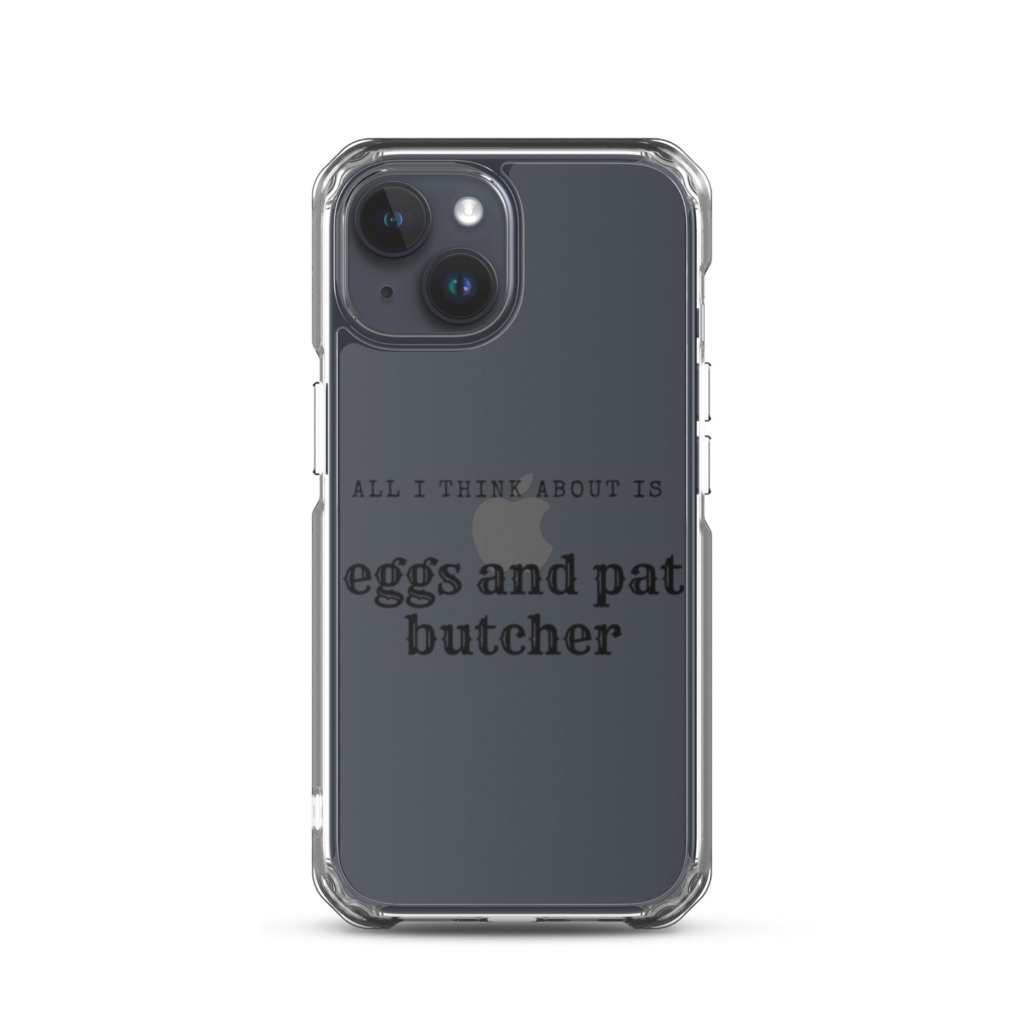 Egg & Pat Butcher Clear Case for iPhone® - Bex Thoughts