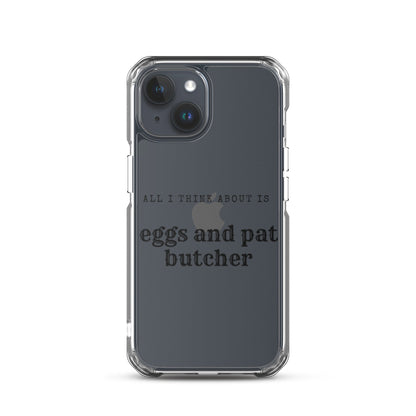 Egg & Pat Butcher Clear Case for iPhone® - Bex Thoughts