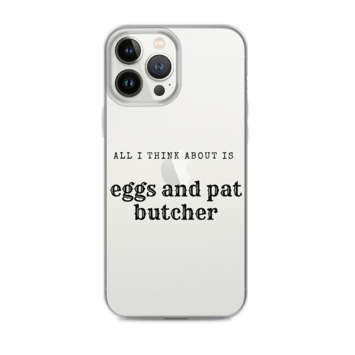 Egg & Pat Butcher Clear Case for iPhone® - Bex Thoughts
