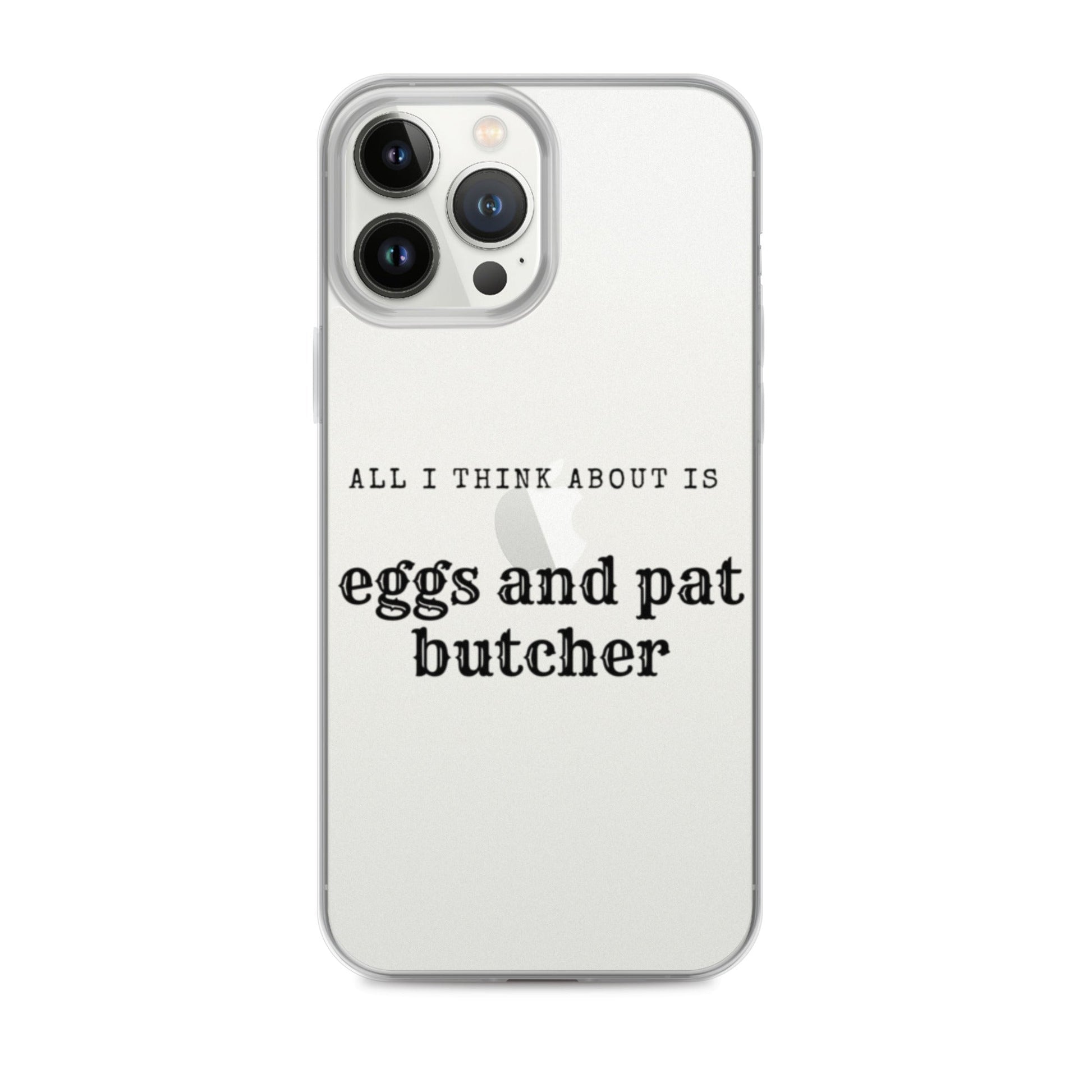 Egg & Pat Butcher Clear Case for iPhone® - Bex Thoughts