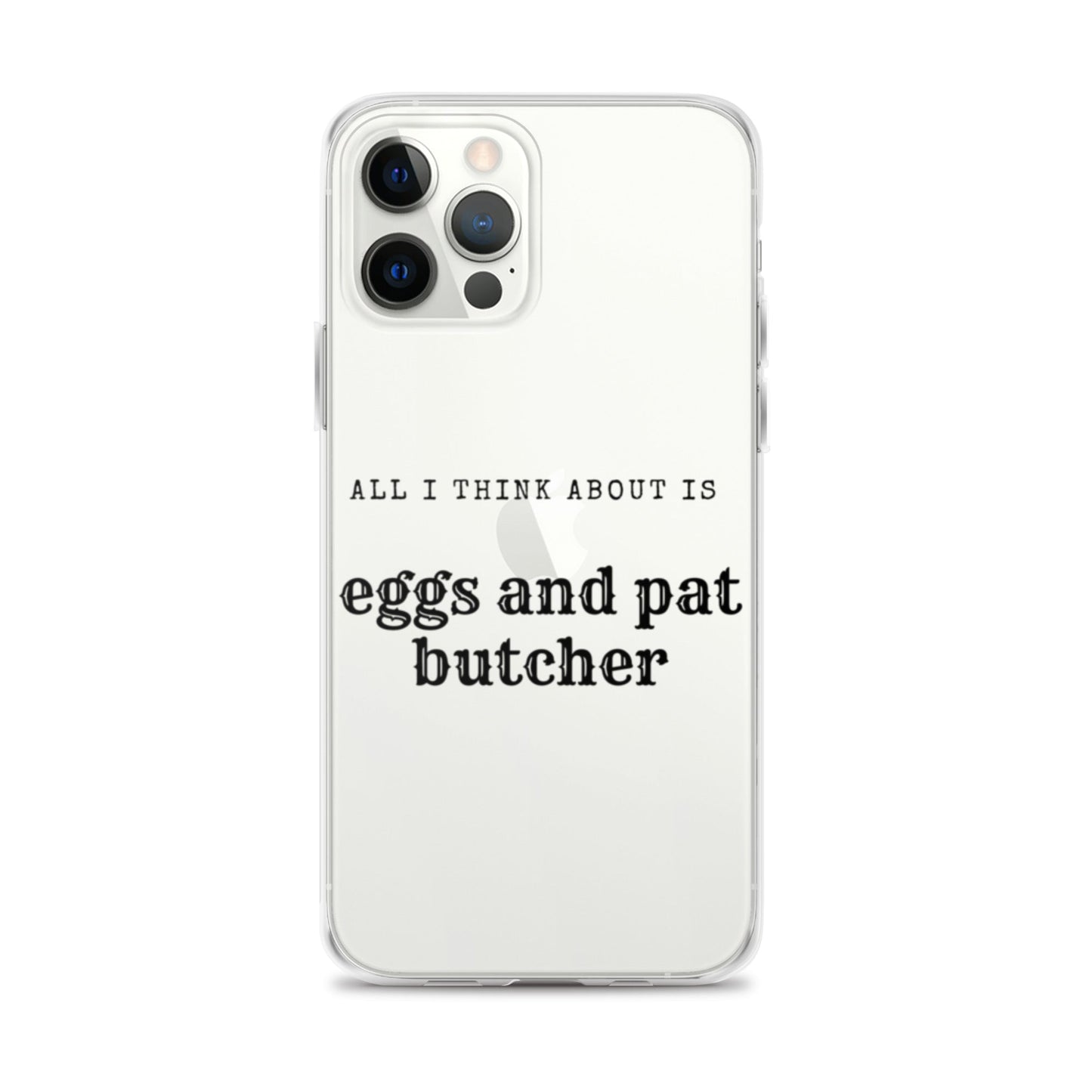 Egg & Pat Butcher Clear Case for iPhone® - Bex Thoughts