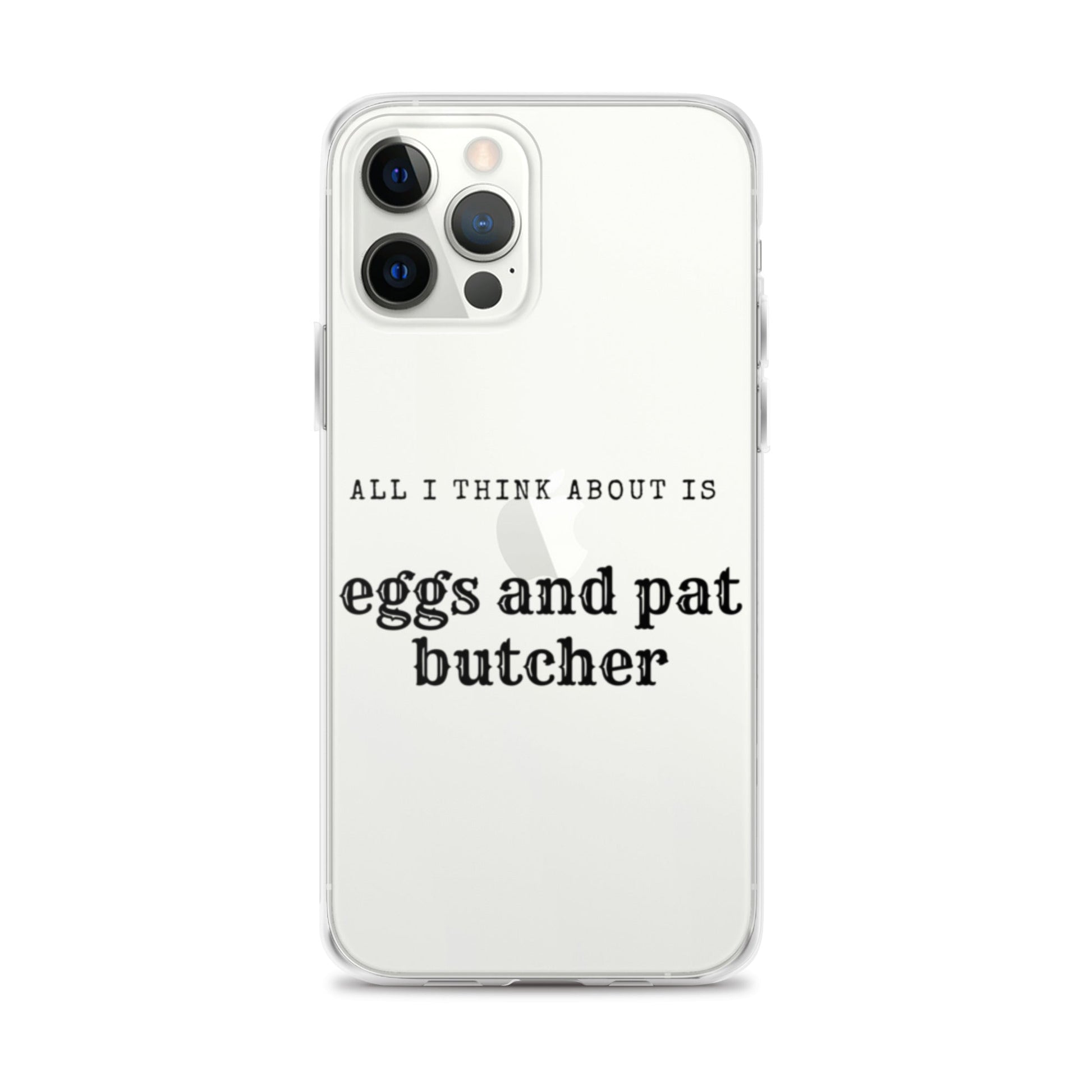 Egg & Pat Butcher Clear Case for iPhone® - Bex Thoughts