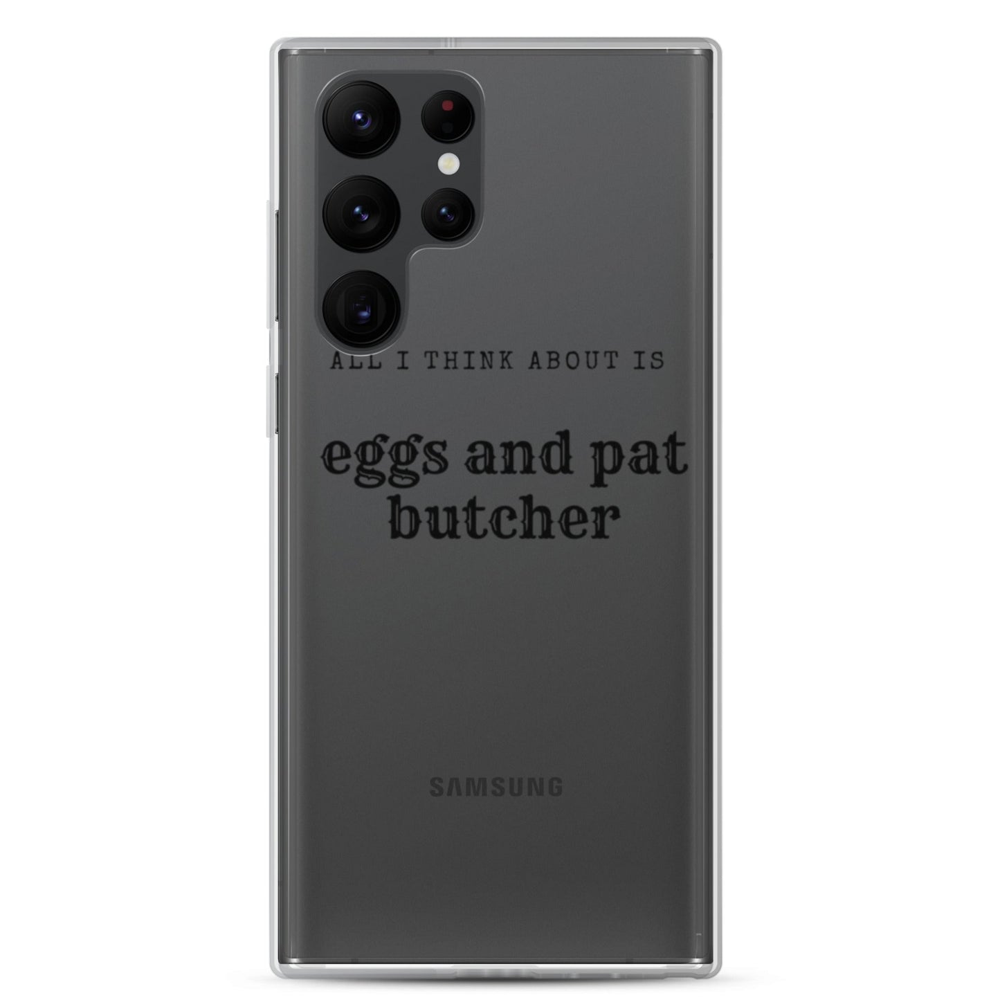 Egg & Pat Butcher Clear Case for Samsung® - Bex Thoughts