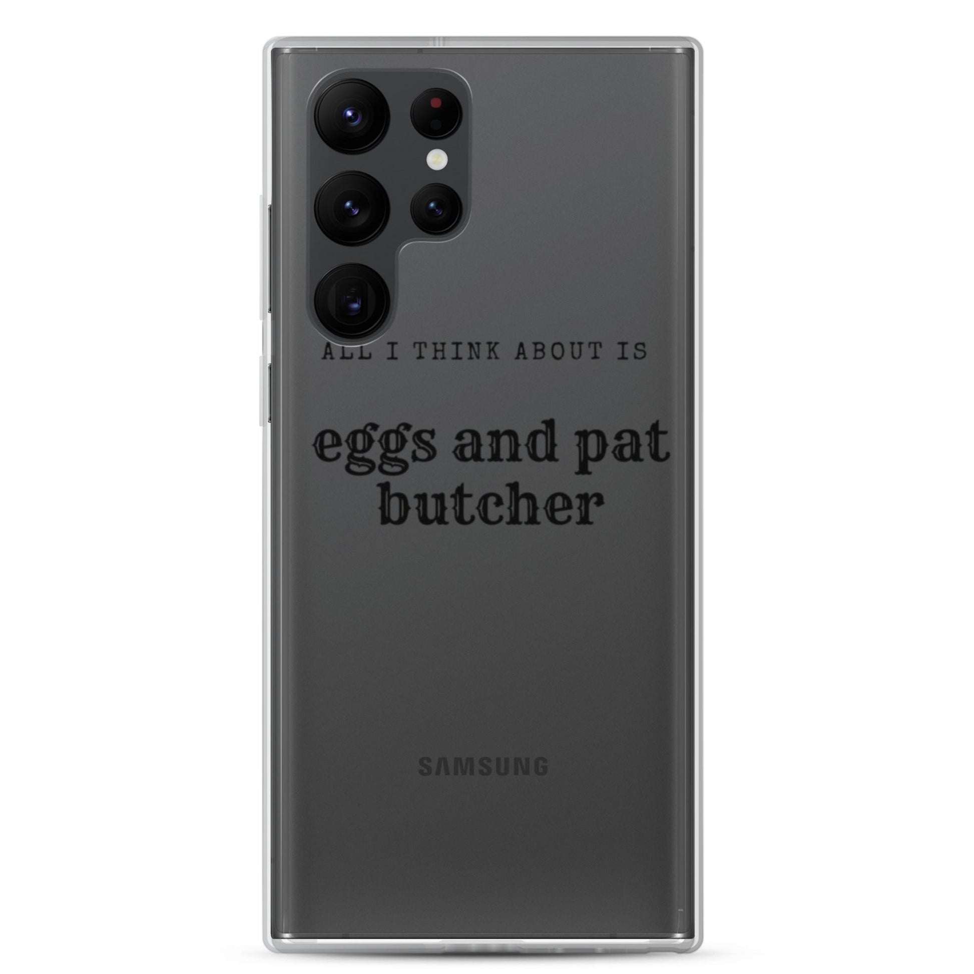 Egg & Pat Butcher Clear Case for Samsung® - Bex Thoughts